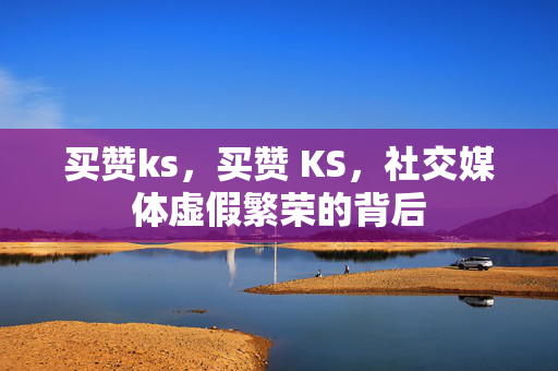 买赞ks，买赞 KS，社交媒体虚假繁荣的背后