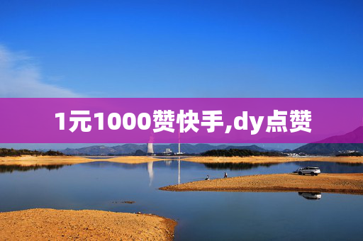 1元1000赞快手,dy点赞