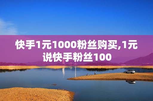 快手1元1000粉丝购买,1元说快手粉丝100