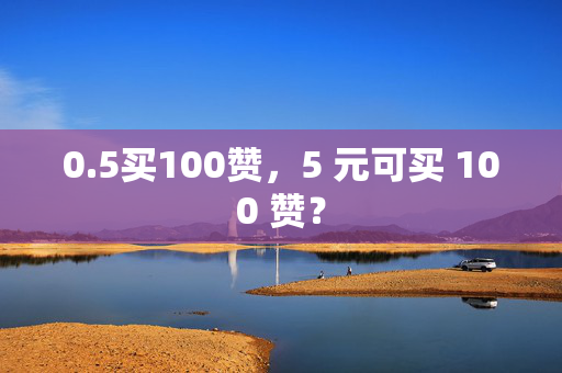 0.5买100赞，5 元可买 100 赞？