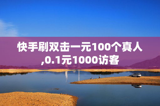 快手刷双击一元100个真人,0.1元1000访客