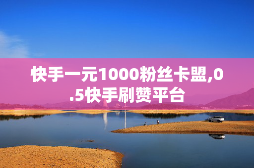 快手一元1000粉丝卡盟,0.5快手刷赞平台