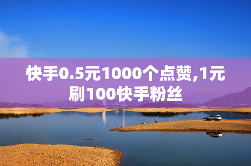 快手0.5元1000个点赞,1元刷100快手粉丝