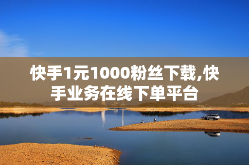 快手1元1000粉丝下载,快手业务在线下单平台