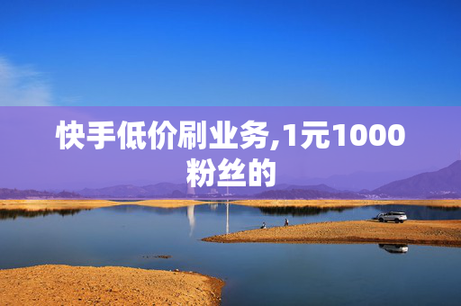 快手低价刷业务,1元1000粉丝的