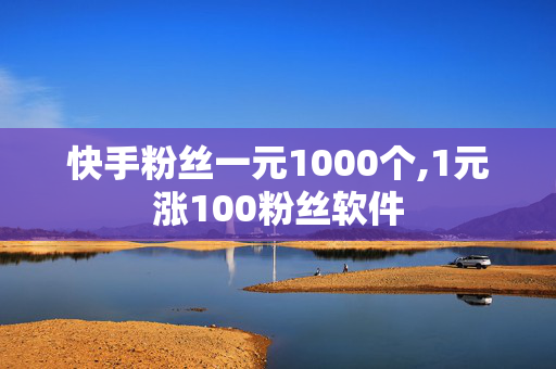 快手粉丝一元1000个,1元涨100粉丝软件