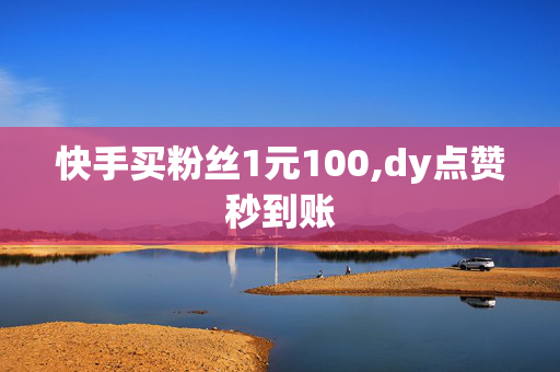 快手买粉丝1元100,dy点赞秒到账