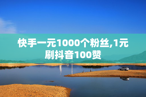 快手一元1000个粉丝,1元刷抖音100赞