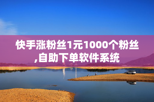 快手涨粉丝1元1000个粉丝,自助下单软件系统