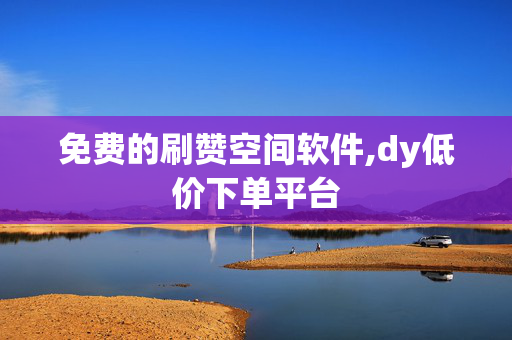 免费的刷赞空间软件,dy低价下单平台