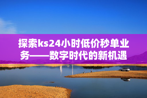 探索ks24小时低价秒单业务——数字时代的新机遇