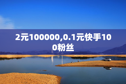 2元100000,0.1元快手100粉丝