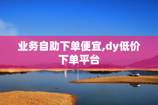 业务自助下单便宜,dy低价下单平台