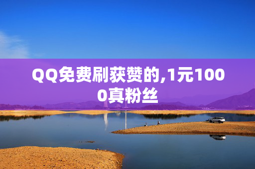 QQ免费刷获赞的,1元1000真粉丝