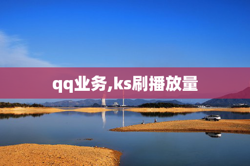 qq业务,ks刷播放量