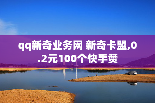 qq新奇业务网 新奇卡盟,0.2元100个快手赞