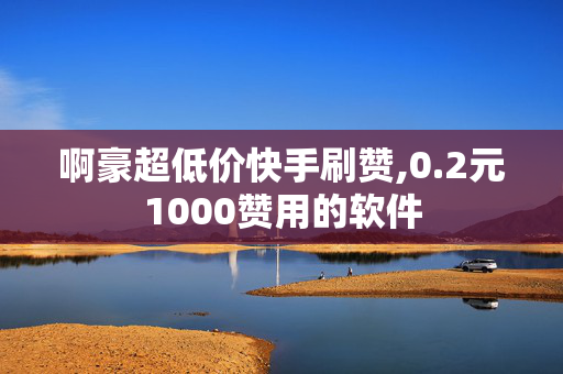 啊豪超低价快手刷赞,0.2元1000赞用的软件