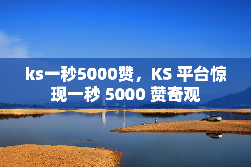 ks一秒5000赞，KS 平台惊现一秒 5000 赞奇观