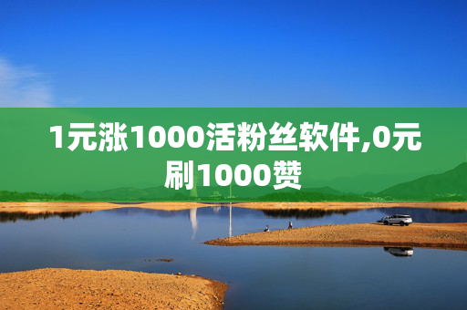 1元涨1000活粉丝软件,0元刷1000赞