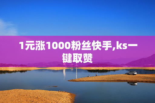 1元涨1000粉丝快手,ks一键取赞