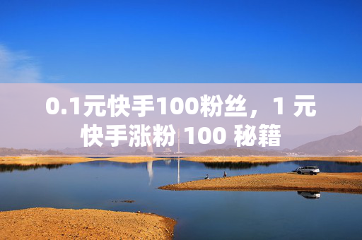 0.1元快手100粉丝，1 元快手涨粉 100 秘籍