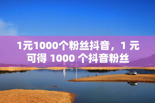 1元1000个粉丝抖音，1 元可得 1000 个抖音粉丝