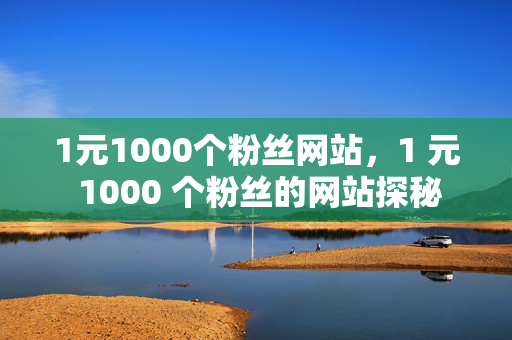 1元1000个粉丝网站，1 元 1000 个粉丝的网站探秘