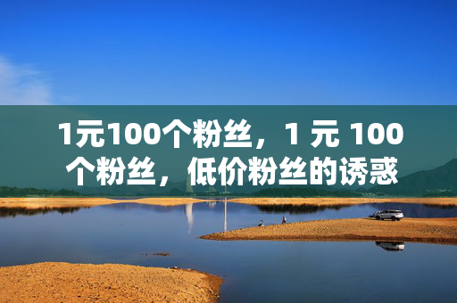 1元100个粉丝，1 元 100 个粉丝，低价粉丝的诱惑与风险，强调了1 元 100 个粉丝的低价特点，同时也提到了可能存在的风险，能够吸引读者的注意力并引发他们对这种现象的思考。