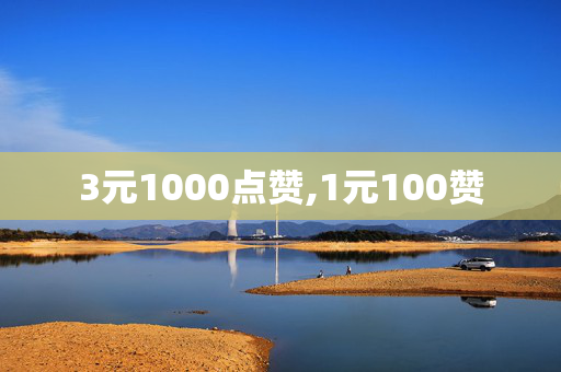 3元1000点赞,1元100赞