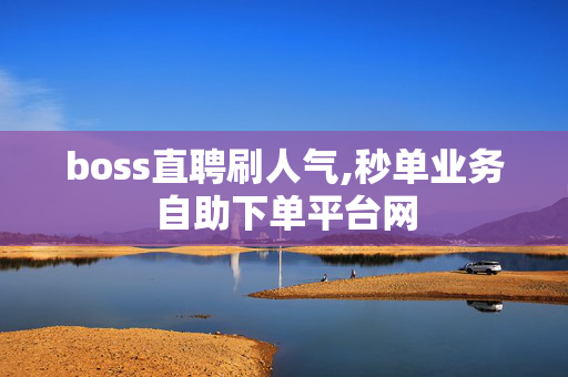 boss直聘刷人气,秒单业务自助下单平台网