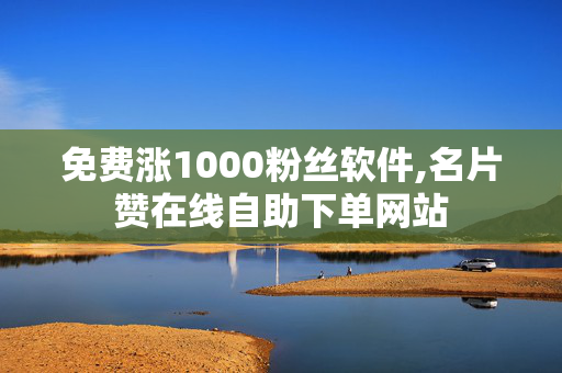 免费涨1000粉丝软件,名片赞在线自助下单网站