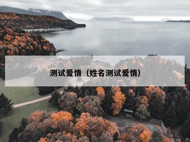 测试爱情（姓名测试爱情）